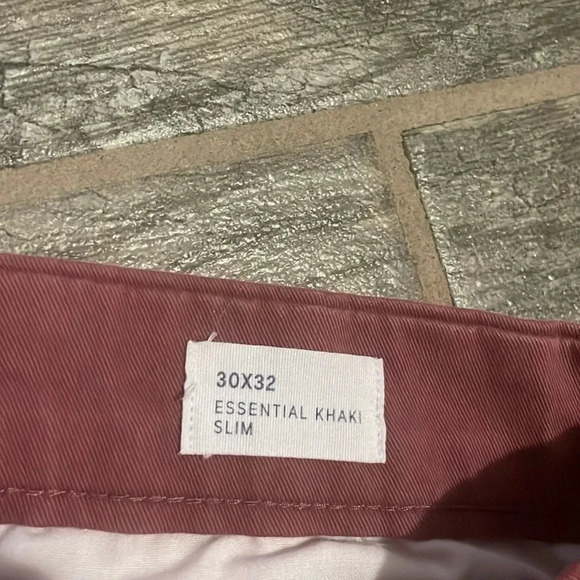 GAP Men's Essential Slim Fit Khaki Chino Pants Earthenware Red Size 30 X 32 - Picture 4 of 11